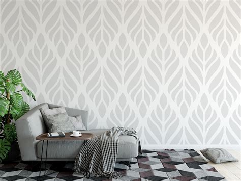 Grey and white peel and stick wallpaper - Pattern Repeat. 2 Feet. Specifications. Made in the USA. All materials are non-toxic and phthalate-free. Easy to install on any smooth surface. Removable wallpapers peel off cleanly and leave no residue. Recolor each pattern to match your space. Order a Truly Custom $6 sample to fall in love before you purchase.